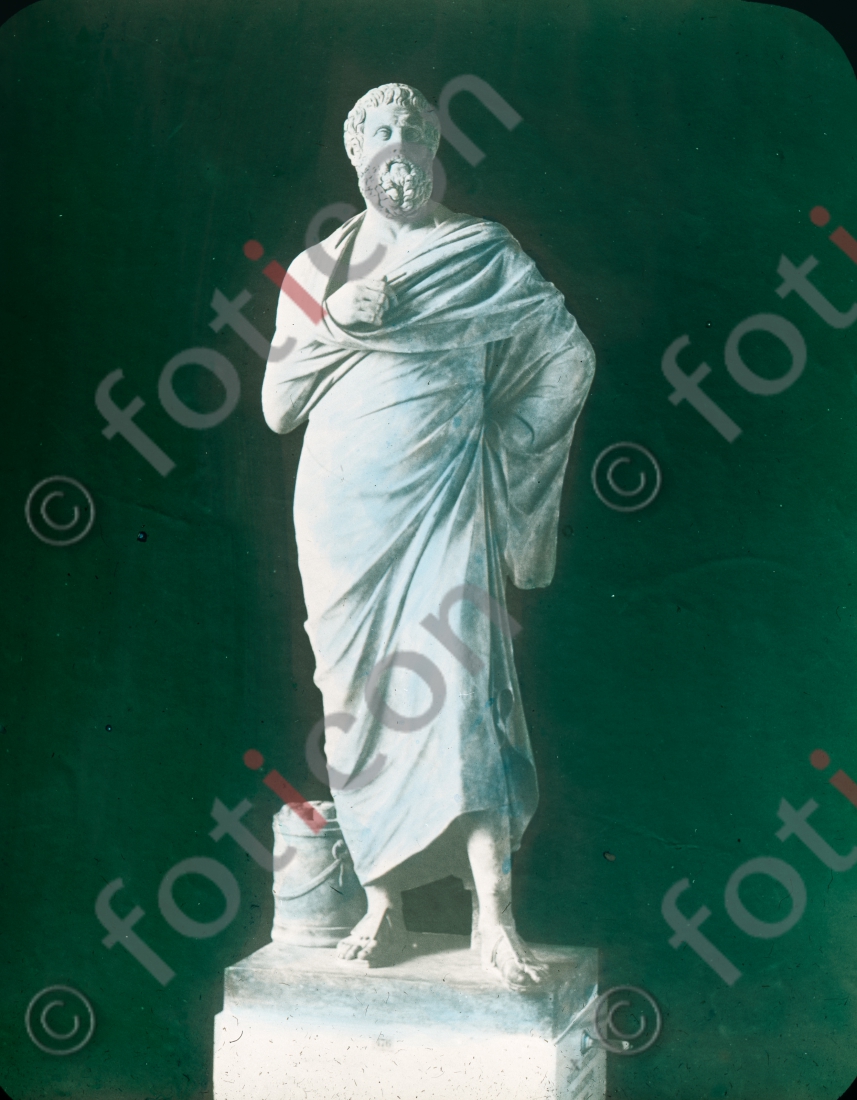 Statue des Sophokles | Statue of Sophocles - Foto foticon-simon-147-028.jpg | foticon.de - Bilddatenbank für Motive aus Geschichte und Kultur